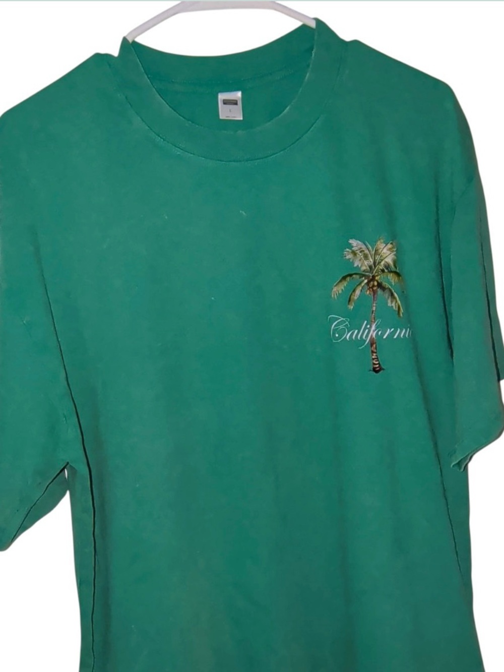 NWOT Green California Palm Graphic Tee Men’s L